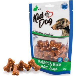 KIDDOG Bones kauliukai  triušiena su ryžiais 80g (150)