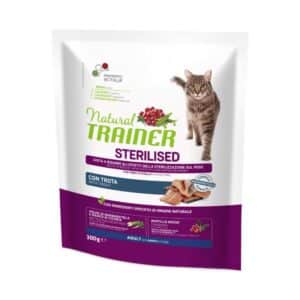 NATURAL TRAINER Cat adult Sterilised su upėtakiu 300g