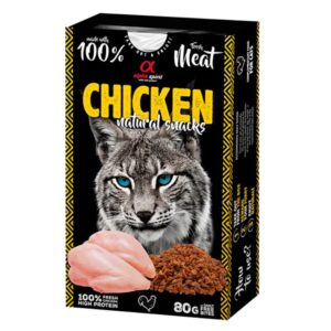 ALPHA SPIRIT NATURAL CAT skanėstai katėms su vištiena 80g