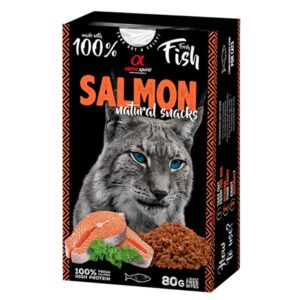 ALPHA SPIRIT NATURAL CAT skanėstai katėms su lašiša 80g