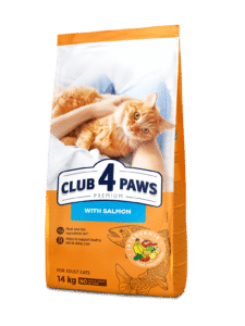 CLUB 4 PAWS Premium visavertis sausas maistas suaugusioms katėms su lašiša, 14 kg
