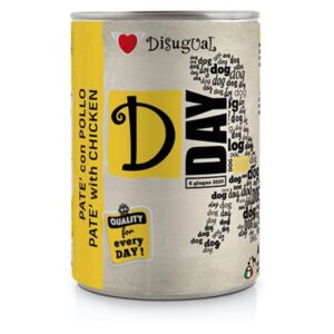 DISUGUAL D-DAY paštetas šunims su vištiena 400g 6vnt