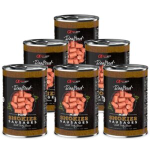 ALPHA SPIRIT Realfood pjaustytos parukytos dešrelės 400g 6vnt