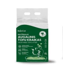 KAČIŲ KRAIKAS "Belocat" TOFU-6L/2,5Kg., (Aloe vera) 100% NATŪRALUS KRAIKAS - 8vnt. x 6L.
