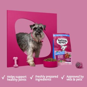 BARKING HEADS Golden Years mažų veislių senjorams 1.5kg (Galiojimas 2025.12.24)