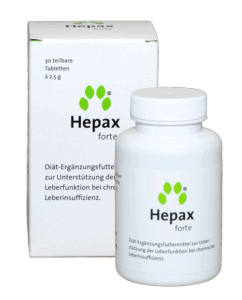 HEPAX FORTE, dietinis pašaro papildas kepenims, šunims ir katėms - 30tab.