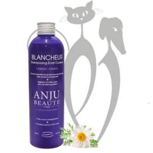 ANJU BLANCHEUR, baltą spalvą paryškinantis šampūnas šunims ir katėms - 2,5L