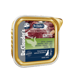 DR. CLAUDER'S drėgnas maistas suaugusiems šunims su antiena ir prebiotikais