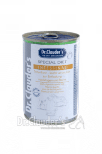 DR. CLAUDER'S SPECIAL DIET INTESTINAL, specializuoti konservai skrandžio ir žarnyno problemų turintiems šunims 400g