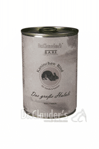 DR. CLAUDER'S BARF 100% mėsos konservai šunims ir katėms su triušiena ir jautiena 400g