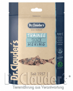 Dr. Clauder’s Trainee Snack, silkės skanėstai kubeliais šunims ir katėms 80g