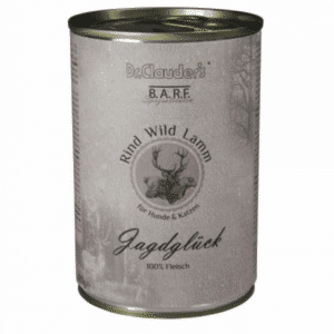 DR. CLAUDER'S BARF 100% mėsos konservai šunims ir katėms su jautiena, žvėriena ir ėriena 800g