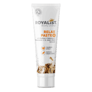 ROYALIST CAT RELAX PASTE, pašaro papildas katėms nerimui ir stresui mažinti, 100 g