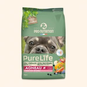 PRO-NUTRITION Pure Life sensitive lamb sausas maistas suagusiems, jautrų virškinimą turintiems šunims su ėriena 2 kg