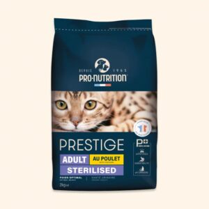 Pro-Nutrition Prestige sterilised adult chicken  sausas maistas sterilizuotoms katėms su vištiena 2-10kg - 2 kg