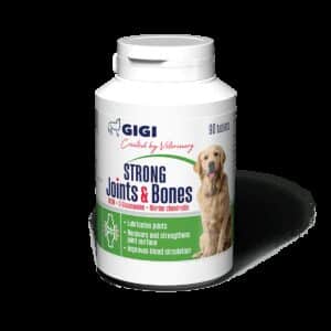 GIGI STRONG Joints & Bones papildas mažų ir vidutinių veislių šunų sąnariams ir kaulams - 90 tab.