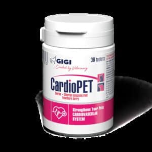 GIGI CardioPET  papildas šunims ir katėms širdies ir kraujagyslių sistemai palaikyti 30 tab.