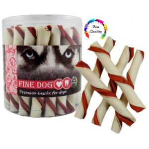 FINE DOG Roll lazdelė su jautiena 12cm pakuotė-35vnt