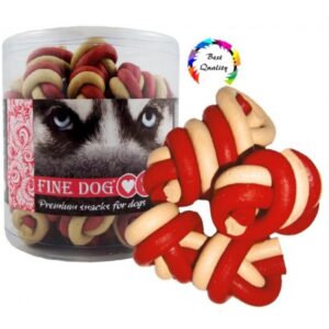 FINE DOG Jerky lazdelės su vanilės ir jautienos skoniu 8cm pakuotė-25vnt
