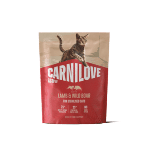 CARNILOVE ACTIVE Cat Lamb & Wild boar Sterilised sausas pašaras katėms 400 g