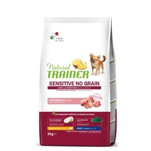 NATURAL TRAINER ADULT DOG SENSITIVE NO GRAIN MINI PORK kiauliena 2kg (6)