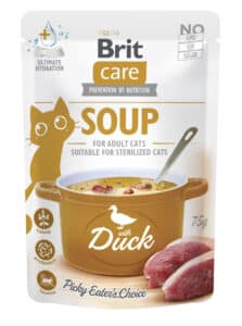 Brit Care Cat Soup Duck sriuba su antiena katėms