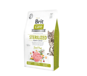 Brit Care Cat GF Sterilized Immunity Support sausas pašaras katėms