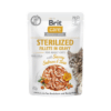 Brit Care Cat Sterilized Fillets in Gravy with Savory Salmon&Tuna konservuotas pašaras katėms maiš.