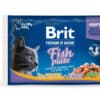 Brit Premium by Nature Cat konservų katėms rinkinys su žuvimi Fish Plate 400g (4x100g)
