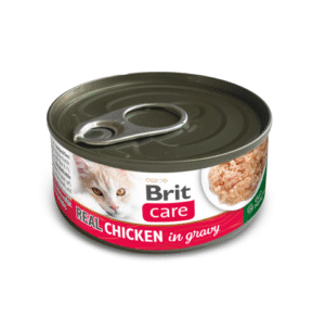 Brit Care Cat Real Chicken in Gravy konservai katėms