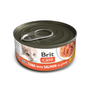 Brit Care Cat Real Tuna with Salmon in Gravy konservai katėms