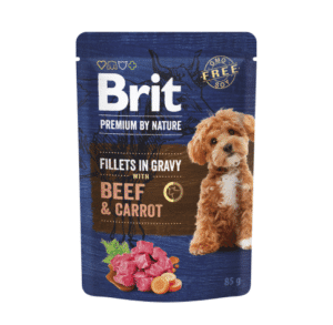 Brit Premium by Nature konservuotas pašaras šunims maiš. Beef&Carrot in Gravy