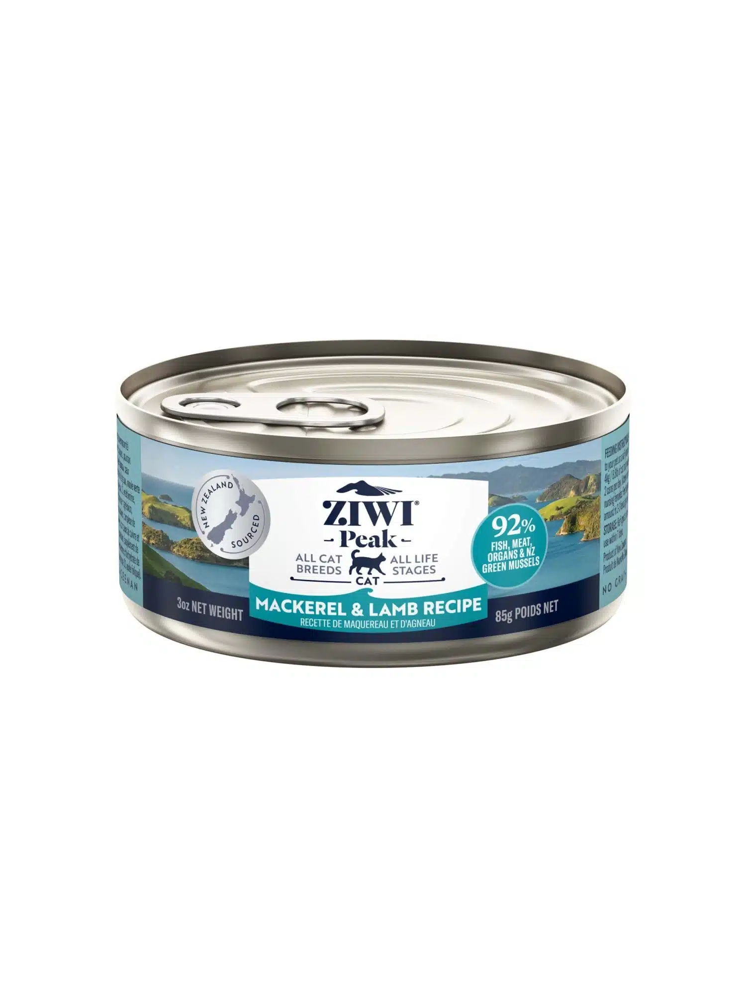 Ziwi Peak Mackerel&Lamb konservuotas pašaras katėms su skumbre ir ėriena Ziwi Peak Mackerel&Lamb konservuotas pašaras katėms su skumbre ir ėriena