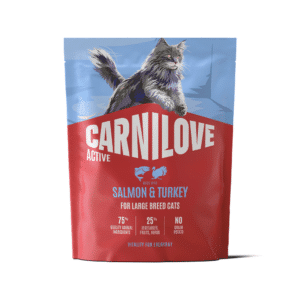 CARNILOVE ACTIVE Cat Salmon & Turkey Large Breeds sausas pašaras katėms