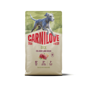 CARNILOVE TRUE FRESH Dog Duck Junior Large Breeds sausas pašaras šuniukams