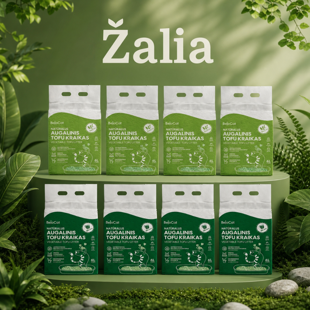 BeloCat TOFU Žalia rinkinys – 4 vnt. x 6 L – 2 BeloCat TOFU Žalia rinkinys – 4 vnt. x 6 L – 2