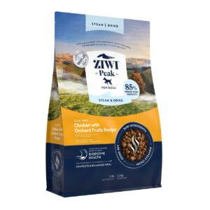Ziwi Peak Steam&Dried Dog Chicken with Orchard Fruits sausas pašaras šunims