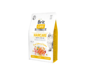 Brit Care Cat GF Haircare Healthy&Shiny Coat sausas pašaras katėms