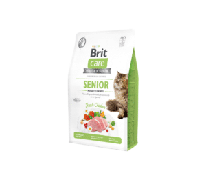 Brit Care Cat GF Senior Weight Control sausas pašaras katėms