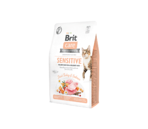 Brit Care Cat GF Sensitive Healthy Digestion&Delicate Taste sausas pašaras katėms