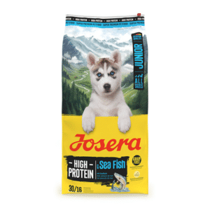 Josera High Protein Junior Sea Fish sausas pašaras jauniems šunims su žuvimi, 12,5 kg – Josera pakuotė