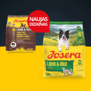 Josera Lamb + Rice A/S sausas pašaras šunims su ėriena ir ryžiais, 900 g – Josera pakuotė – vaizdas 3