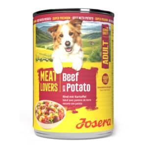 Josera Meat Lovers Menu Beef with Potato konservai šunims su jautiena ir bulvėmis, 6 x 400 g – Josera pakuotė