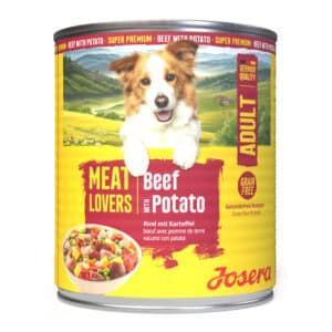 Josera Meat Lovers Menu Beef with Potato konservai šunims su jautiena ir bulvėmis, 6 x 800 g – Josera pakuotė