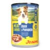 Josera Meat Lovers Menu Duck with Pumpkin konservai šunims su antiena ir moliūgais, 6 x 400 g – Josera pakuotė