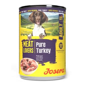 Josera Meat Lovers Pure Turkey konservai šunims su kalakutiena, 6 x 400 g – Josera pakuotė