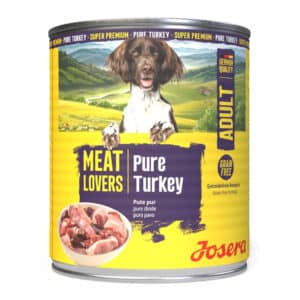 Josera Meat Lovers Pure Turkey konservai šunims su kalakutiena, 6 x 800 g – Josera pakuotė