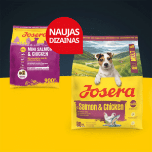 Josera Mini Salmon+Chicken sausas pašaras mažų veislių šunims su lašiša ir vištiena, 900 g – Josera pakuotė – vaizdas 3