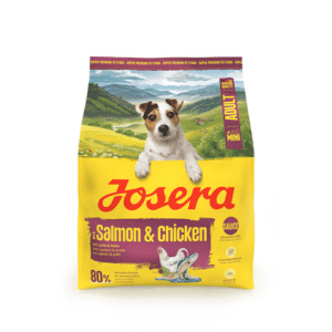 Josera Mini Salmon+Chicken sausas pašaras mažų veislių šunims su lašiša ir vištiena, 900 g – Josera pakuotė