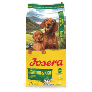 Josera Mother and Puppy sausas pašaras šunims vaikingoms kalėms ir šuniukams su lašiša ir ryžiais, 12,5 kg – Josera pakuotė